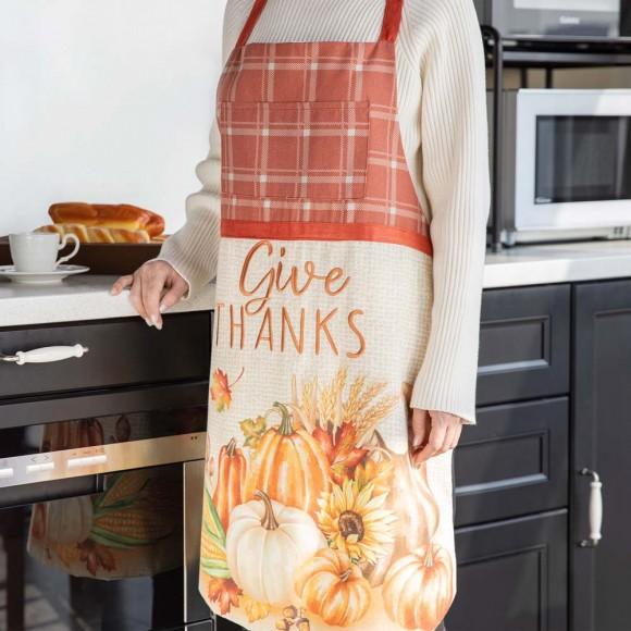 Glitzhome Glitzhome 32"L Thanksgiving Printed Apron
