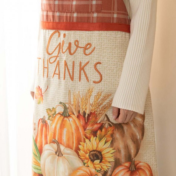 Glitzhome Glitzhome 32"L Thanksgiving Printed Apron