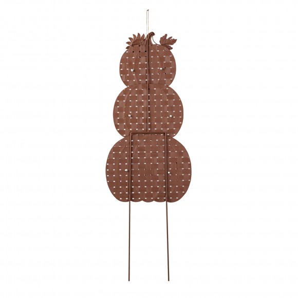 Glitzhome Glitzhome 35.5"H Thanksgiving Metal Stacked Pumpkins Yard Stake(KD Two Function)