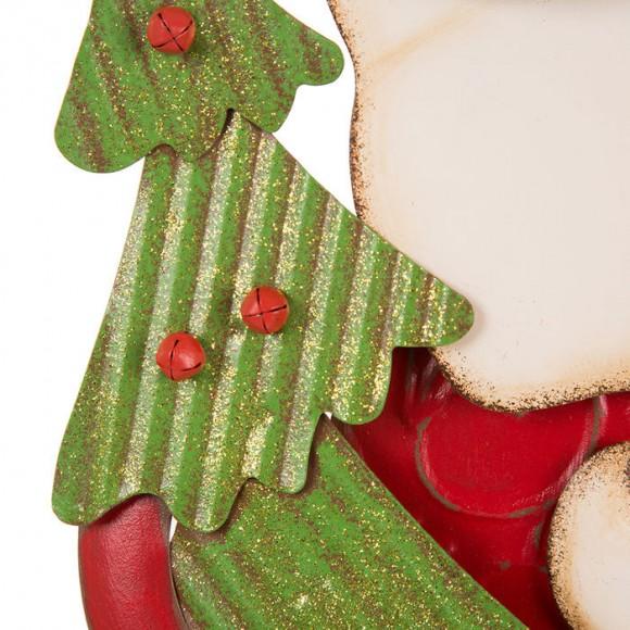 Glitzhome Glitzhome 36.02"H Metal Santa Yard Stake Or Standing Décor Or Wall Décor (Three Function)
