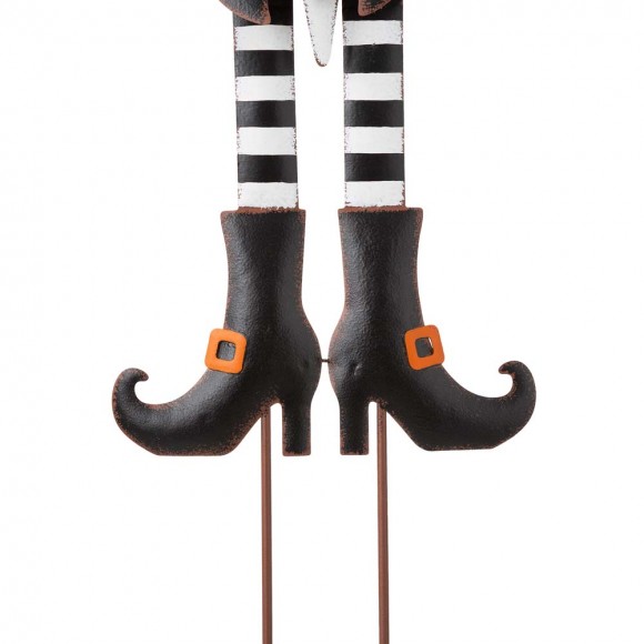 Glitzhome Glitzhome 36"H Halloween Metal Gnome Yard Stake Or Hanging Decor (Two Functions)