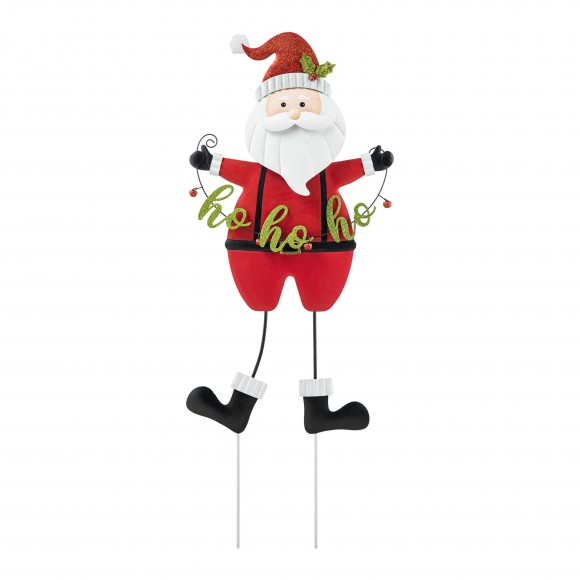 glitzhome Glitzhome 36"H Metal Santa HOHOHO Yard Stake