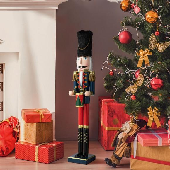 Glitzhome Glitzhome 36"H Wooden Christmas Drummer Nutcracker