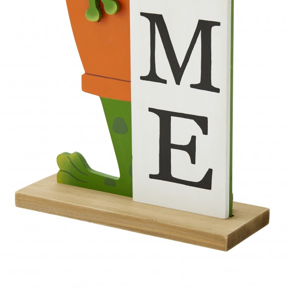 Glitzhome Glitzhome 36"H Wooden Frog Welcome Porch Decor (KD)
