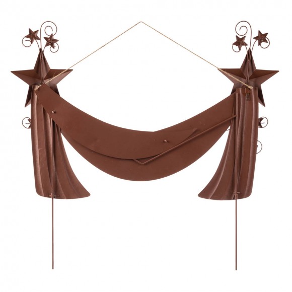 Glitzhome Glitzhome 36"L Welcome Metal Stars And Stripes Yard Stake