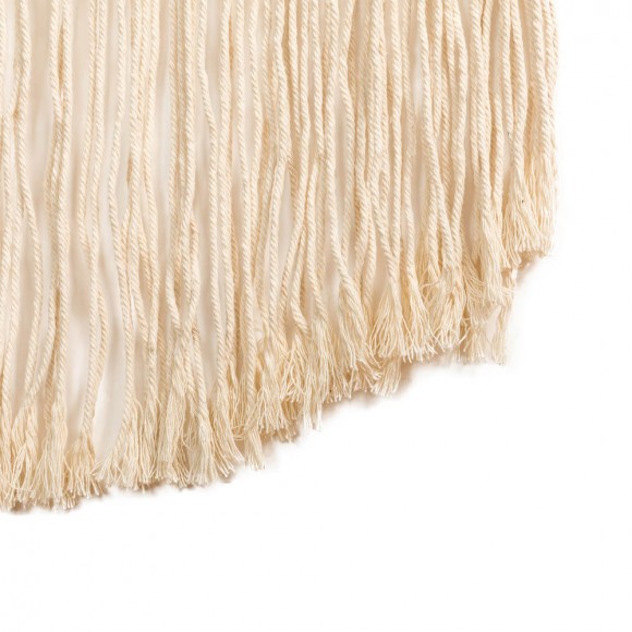 Glitzhome Glitzhome 37.50"H Regency Modern/Boho Metal Eye Mirror With Tassels Hanging Decor