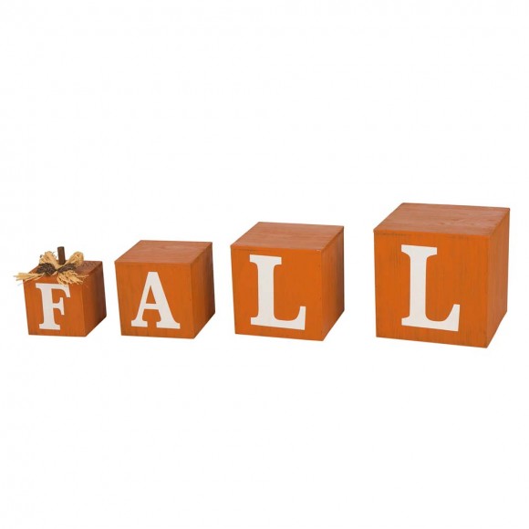 Glitzhome Glitzhome 38"H Wooden FALL Nested Box Decor