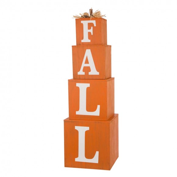 glitzhome Glitzhome 38"H Wooden FALL Nested Box Decor