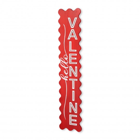 glitzhome Glitzhome 39.25"H Valentine's Wooden HELLO VALENTINE Porch Decor