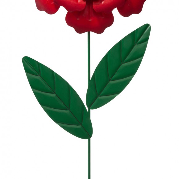 Glitzhome Glitzhome 39.5"H Metal Dimensional Flower Yard Stakes / Wall Décor Set Of 3