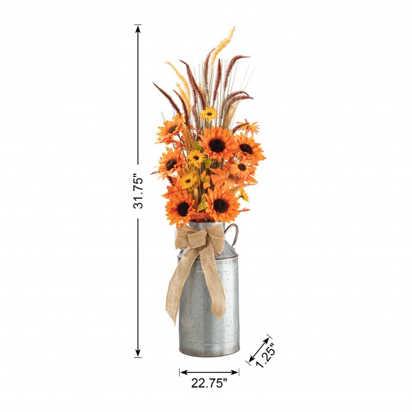 Glitzhome Glitzhome 39.75"H Fall Sunflower Leaf Potted Tree