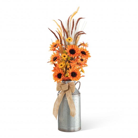 glitzhome Glitzhome 39.75"H Fall Sunflower Leaf Potted Tree