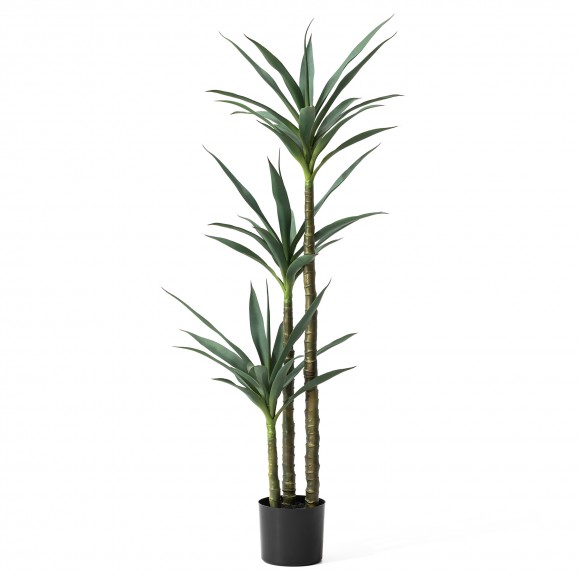 glitzhome Glitzhome 4.25ft. Faux Tequila Plants in Pot