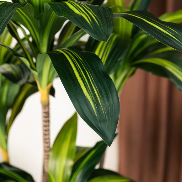 Glitzhome Glitzhome 4.5ft. Faux Dracaena Fragrans Plants In Pot