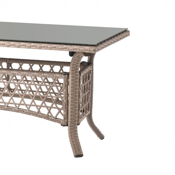 Glitzhome Glitzhome 4 Piece Outdoor Patio Wicker Chair And Table Sectional