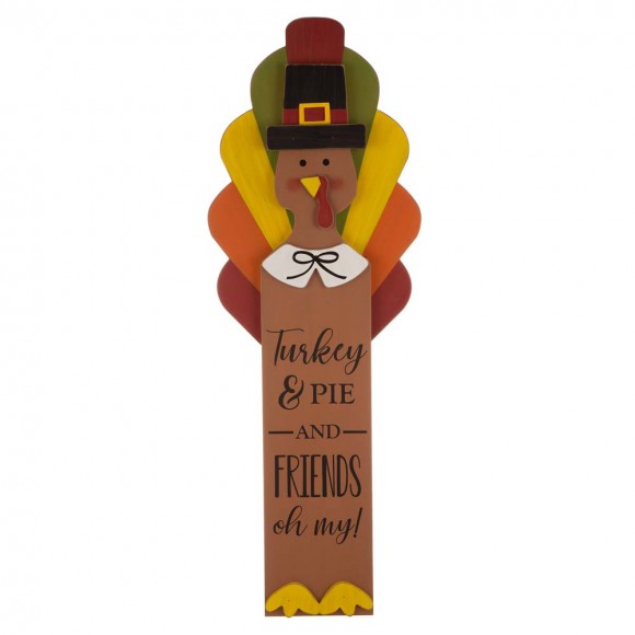 glitzhome Glitzhome 40.00“H Thanksgiving Wooden Turkey Porch Decor
