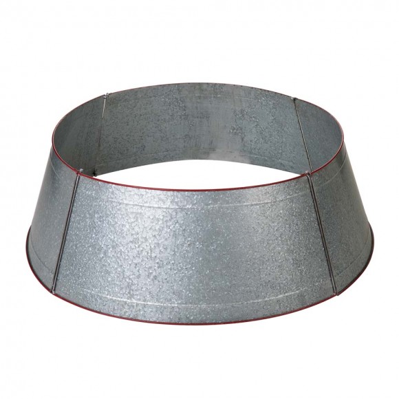Glitzhome Glitzhome 40.5"D Christmas Galvanized Metal Truck Tree Collar