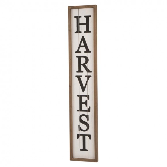 Glitzhome Glitzhome 41.73"H Wooden "HARVEST" Porch Sign