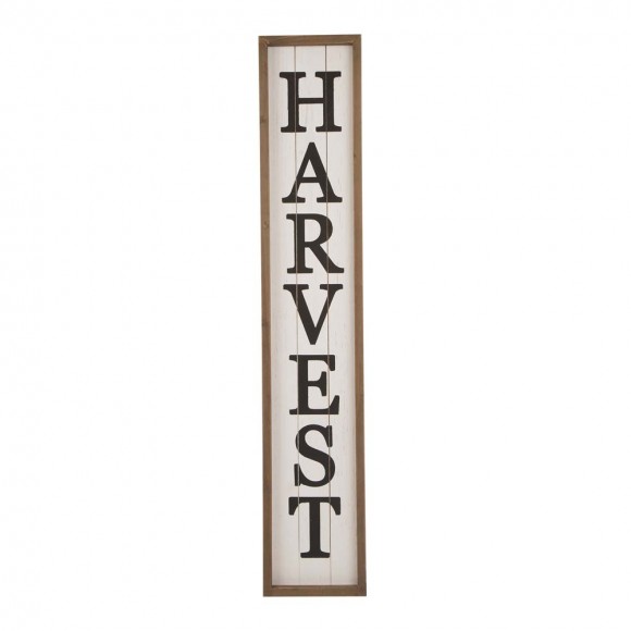 glitzhome Glitzhome 41.73"H Wooden "HARVEST" Porch Sign