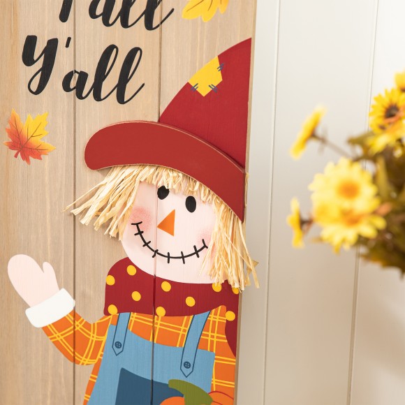 Glitzhome Glitzhome 41.75"H Fall Wood Scarecrow Porch Decor
