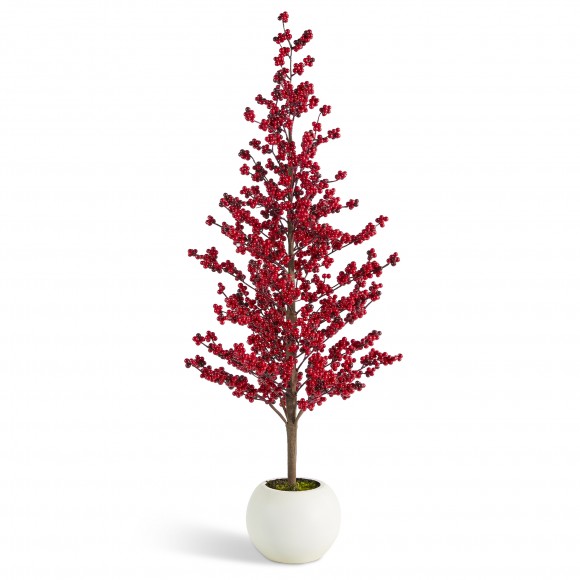 glitzhome Glitzhome 41"H Christmas berry Porch Tree
