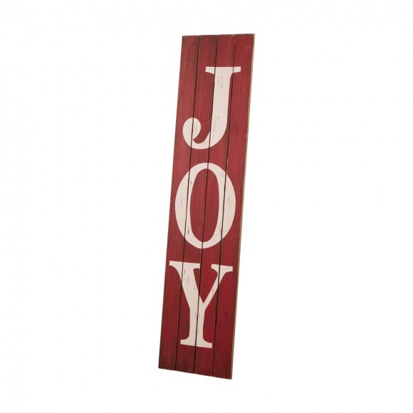 Glitzhome Glitzhome 42.00"H Christmas Wooden Porch Sign - JOY (Two Function)