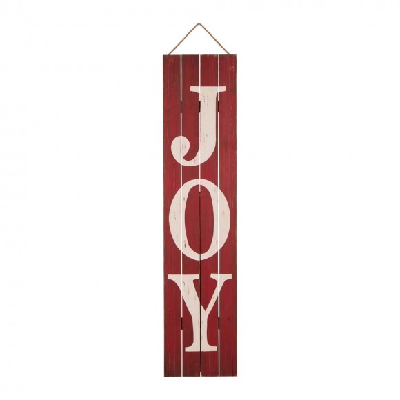 glitzhome Glitzhome 42.00"H Christmas Wooden Porch Sign - JOY (Two Function)