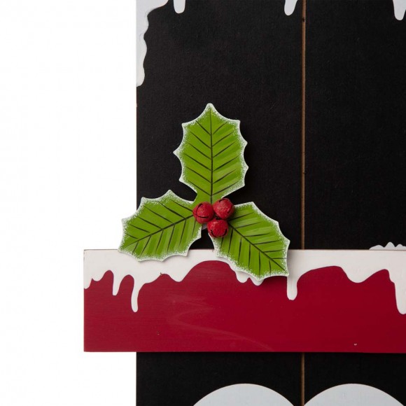 Glitzhome Glitzhome 42.00"H Wooden Penguin Porch Sign - BRIGHT