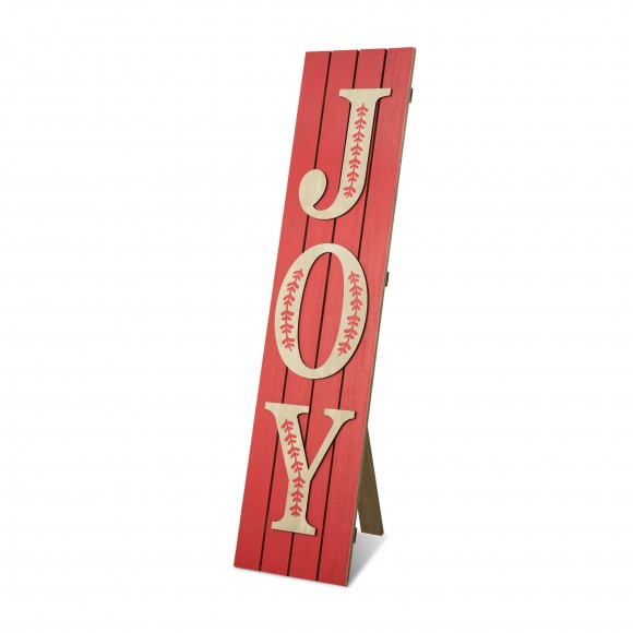 glitzhome Glitzhome 42"H Christmas Wooden JOY Porch Sign (Two Function)