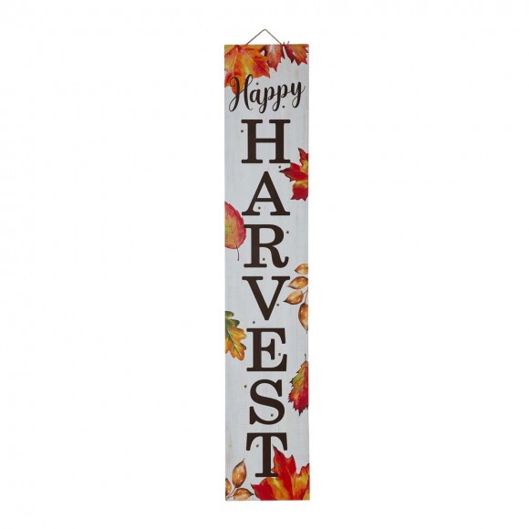 Glitzhome Glitzhome 42"H Fall Lighted Wooden "Happy HARVEST" Porch Board Sign