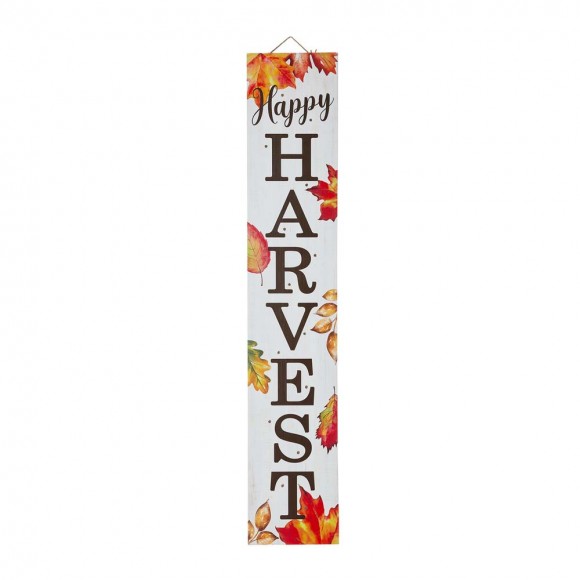 Glitzhome Glitzhome 42"H Fall Lighted Wooden "Happy HARVEST" Porch Board Sign