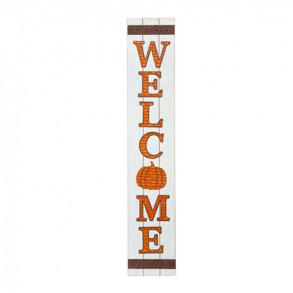 glitzhome Glitzhome 42"H Fall Wooden "WELCOME" Porch Board Sign