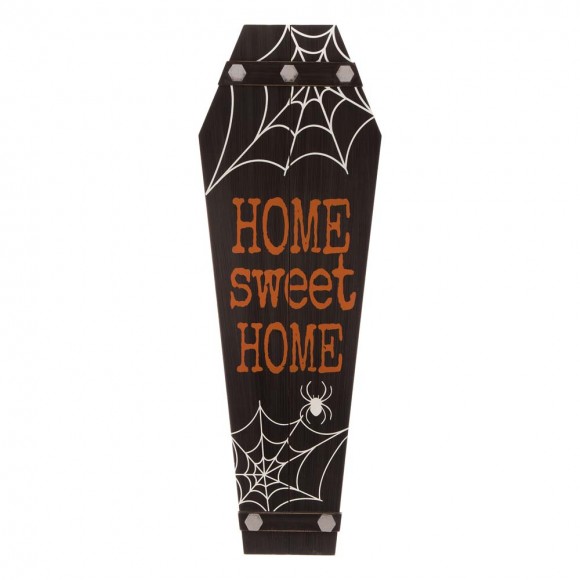 glitzhome Glitzhome 42"H Halloween Wooden Coffin Porch Leaning Decor