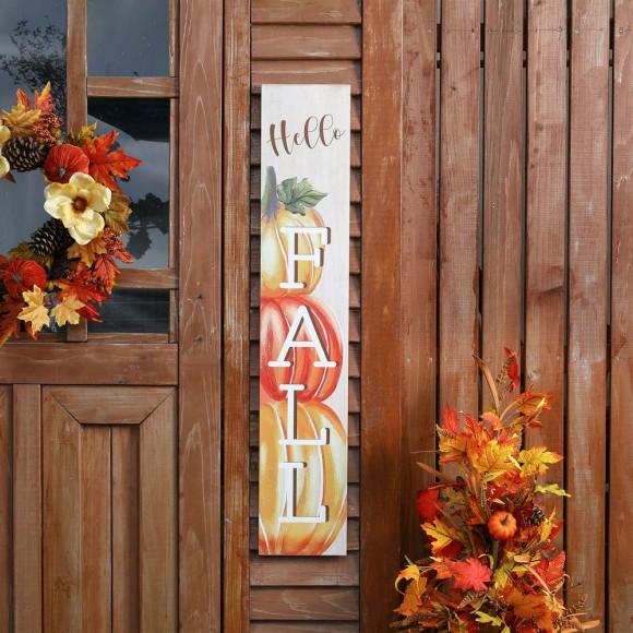 Glitzhome Glitzhome 42"H "Hello FALL" Wooden Porch Sign Decor