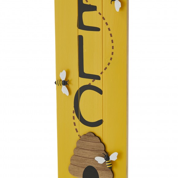 Glitzhome Glitzhome 42"H Solid Wood "WELCOME" Porch Sign With Bee