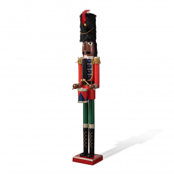 glitzhome Glitzhome 42"H Wooden Christmas African Soldier Nutcracker