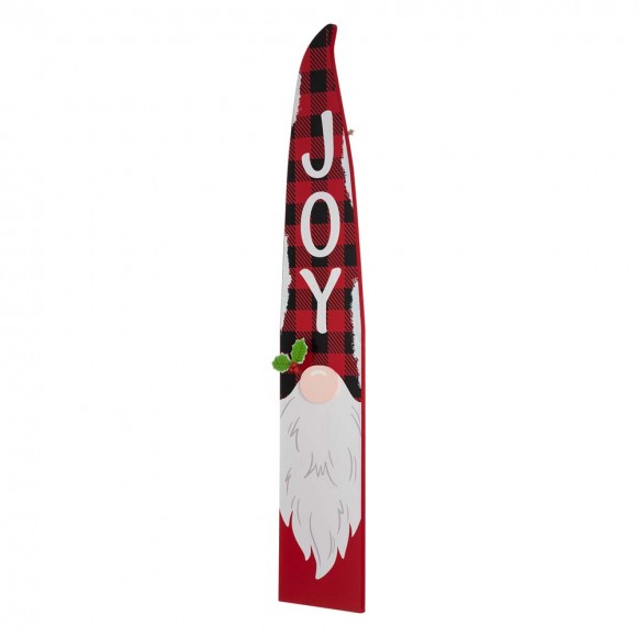 Glitzhome Glitzhome 42"H Wooden Christmas Gnome "JOY" Porch Sign Board
