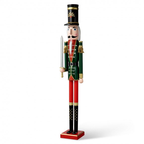 Glitzhome Glitzhome 42"H Wooden Christmas Soldier Nutcracker