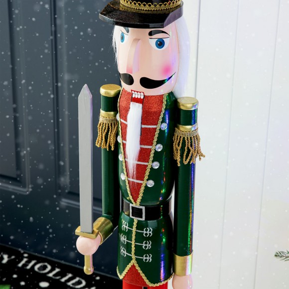 Glitzhome Glitzhome 42"H Wooden Christmas Soldier Nutcracker