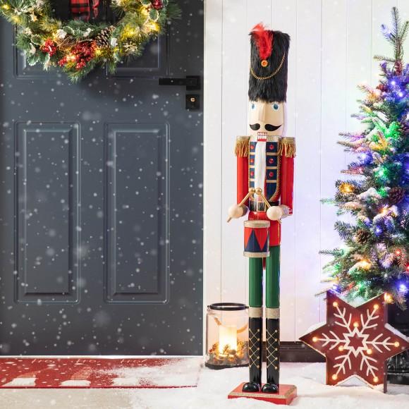 Glitzhome Glitzhome 42"H Wooden Christmas Soldier Nutcracker