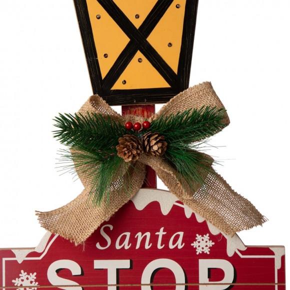 Glitzhome Glitzhome 42"H Wooden Christmas Yard Stake With LED Lights