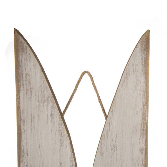 Glitzhome Glitzhome 42"H Wooden Easter Welcome Porch Sign With Bunny Ears