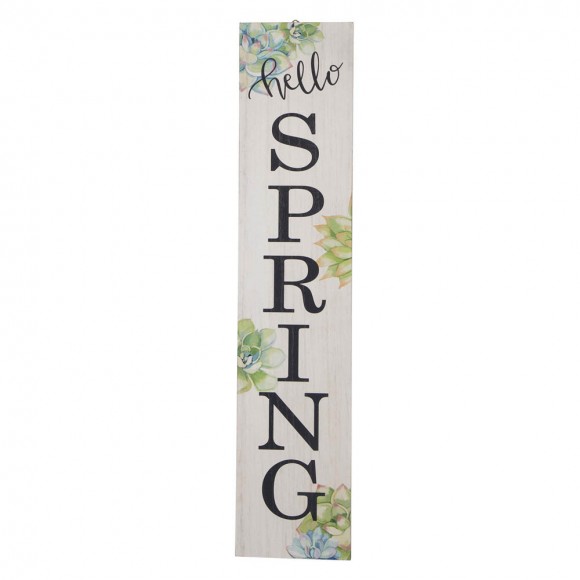 glitzhome Glitzhome 42"H Wooden "Hello SPRING" Porch Sign Decor