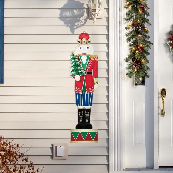Glitzhome Glitzhome 42"H Wooden Nutcracker Porch Decor