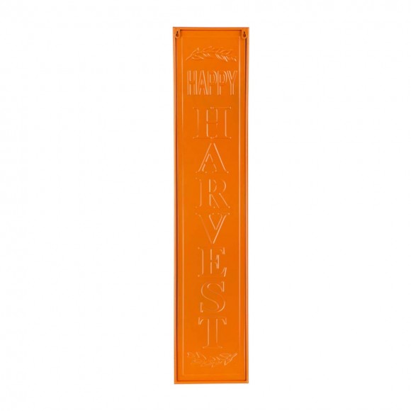 Glitzhome Glitzhome 43"H Enameled Metal "HARVEST" Porch Sign