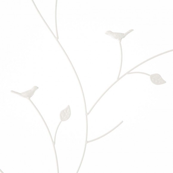 Glitzhome Glitzhome 44.75"H Rectangular 3-Tiered White Metal Shelf Planter Stand