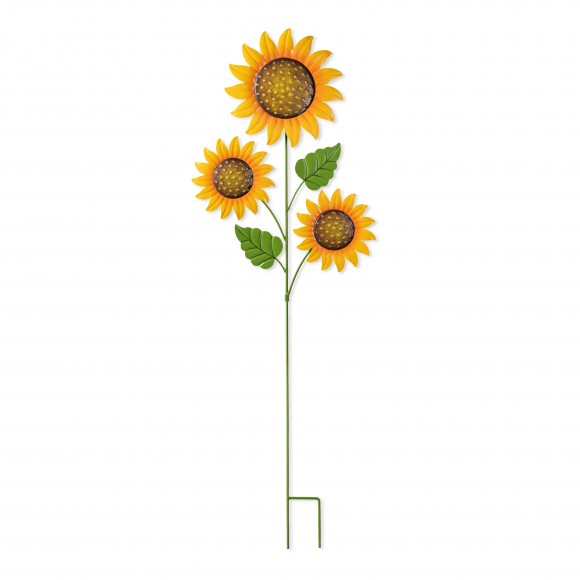 glitzhome Glitzhome 48.25"H Fall Metal Sunflowers Yard Stake(KD Two function)