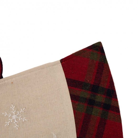 Glitzhome Glitzhome 48"D Fabric Christmas Tree Skirt - Dachshund