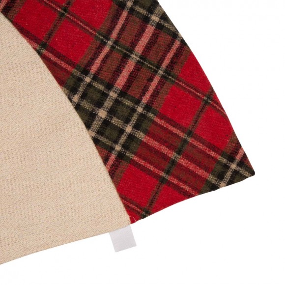 Glitzhome Glitzhome 48"D Fabric Christmas Tree Skirt - Red Truck