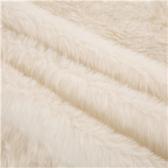 Glitzhome Glitzhome 48"D White Plush Christmas Tree Skirt